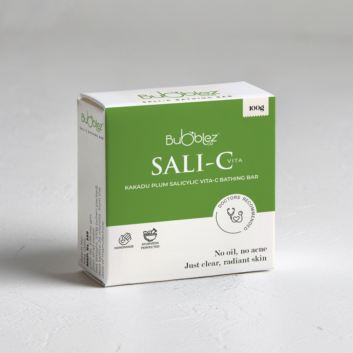 Sali-C Salicylic acid Kakadu plum Vitamin-C Bathing bar