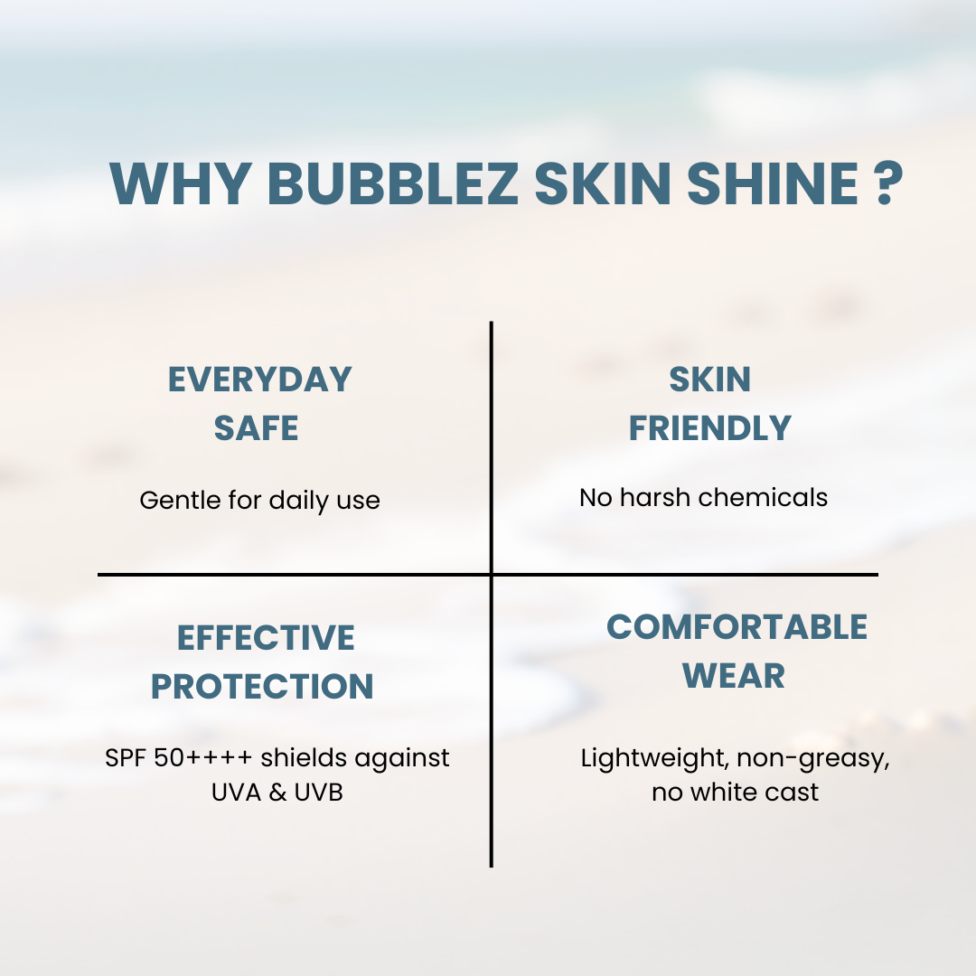 Skin Shine Pure Physical Sunscreen SPF 50++++ | Broad-Spectrum Physical Sunscreen Enriched with Niacinamide and Hyaluronic Acid for Skin Protection & Brightness (100 g)